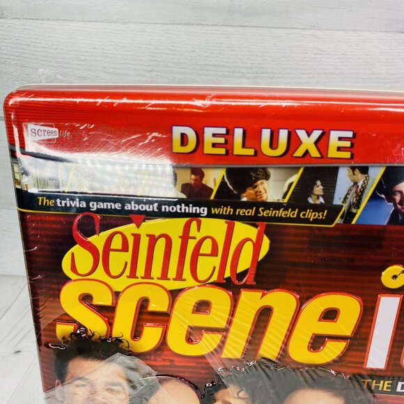 2008 SEINFELD Scene It Deluxe Edition DVD Trivia Game Factory Sealed Tin Box NEW - Picture 2 of 16